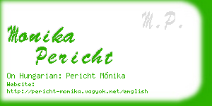 monika pericht business card